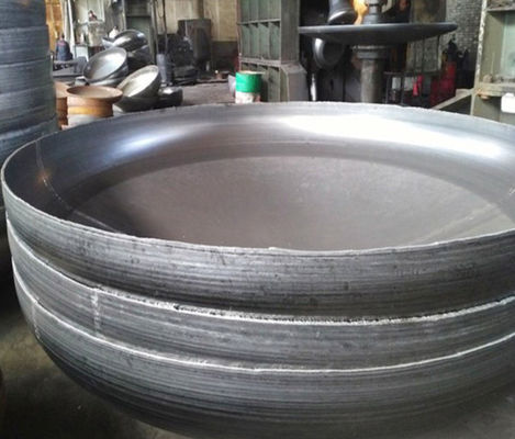 Soudage d'acier au carbone Tête de plaque Cap ovale Tête de fond plat Grand diamètre