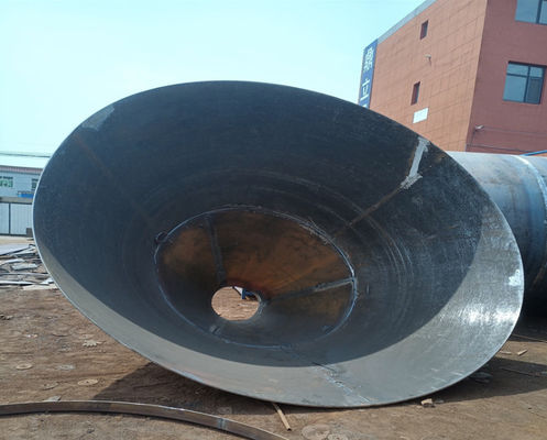 25 mm têtes de réservoir coniques double phase tuyau en acier Cap haute résistance