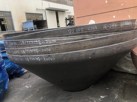 OEM Tête conique standard à plateau Cap conique à fond plat en acier au carbone