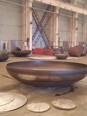 Surface de revêtement poli en forme de cône en forme de dôme en bordure en forme de cloisonnage Tête semi-elliptique avec connexion soudée